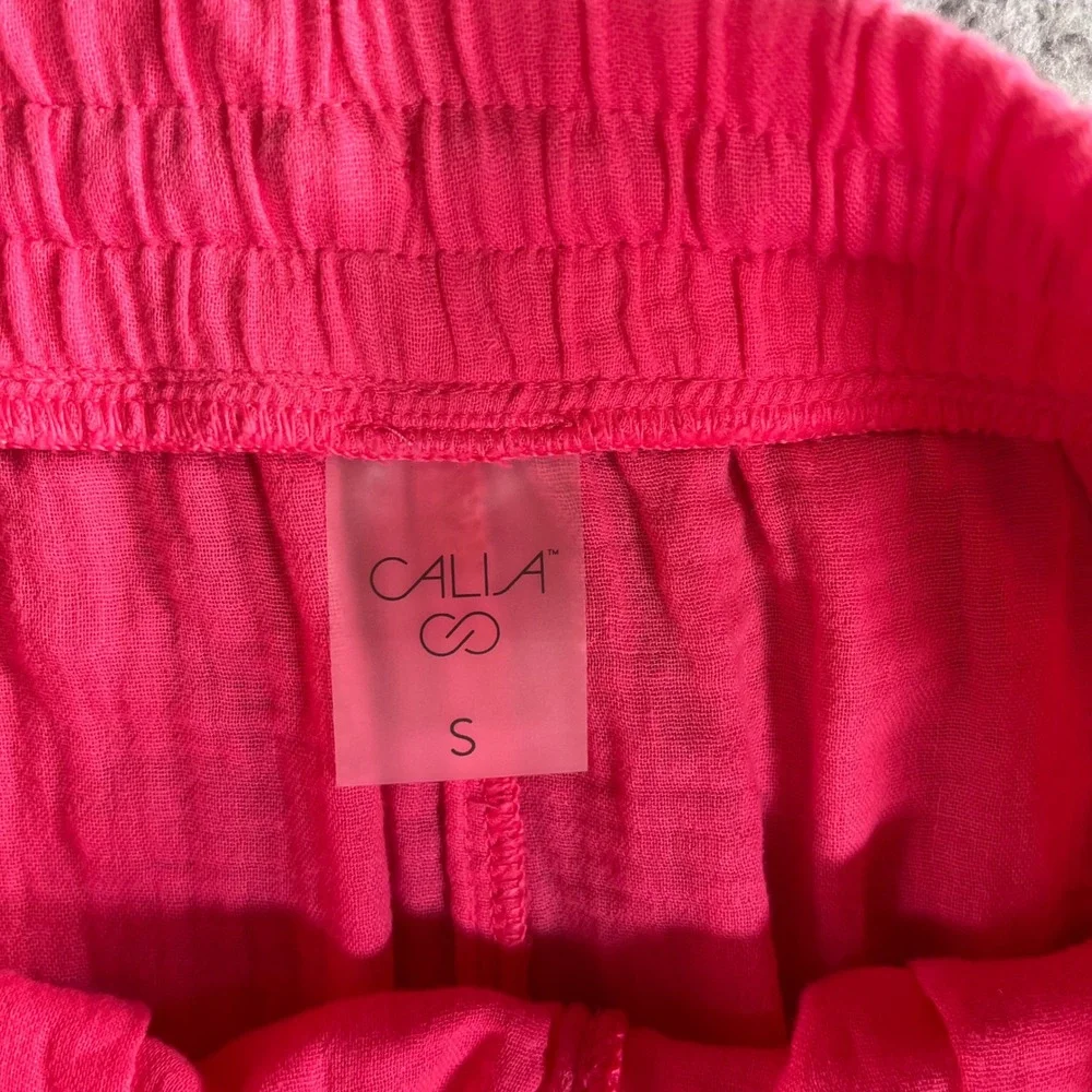 Calia Women's High Waisted‎ Pink Dolphin Cover Up Swim Short Size Small